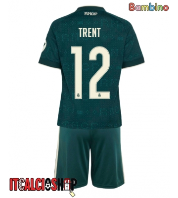 Real Madrid Alexander-Arnold #12 Seconda Maglia Bambino 2026-27 Manica Corta (+ Pantaloni corti)